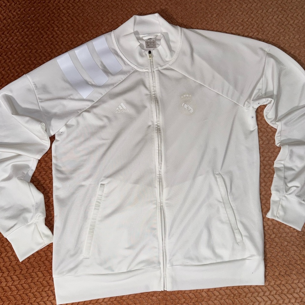 Real Madrid Adidas 2017/18 Track Top Jacket Size XL